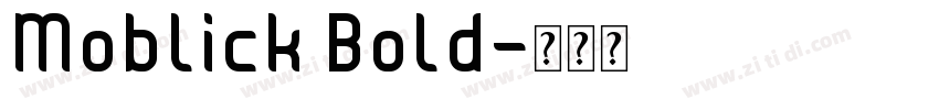 Moblick Bold字体转换